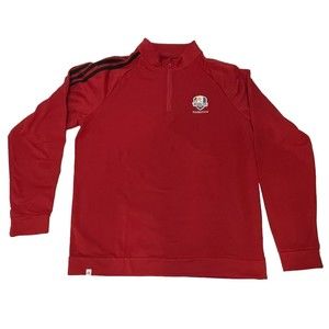 Adidas Hazeltine National 2016 Ryder Cup 1/4 Zip Pullover Men’s Red Size Medium